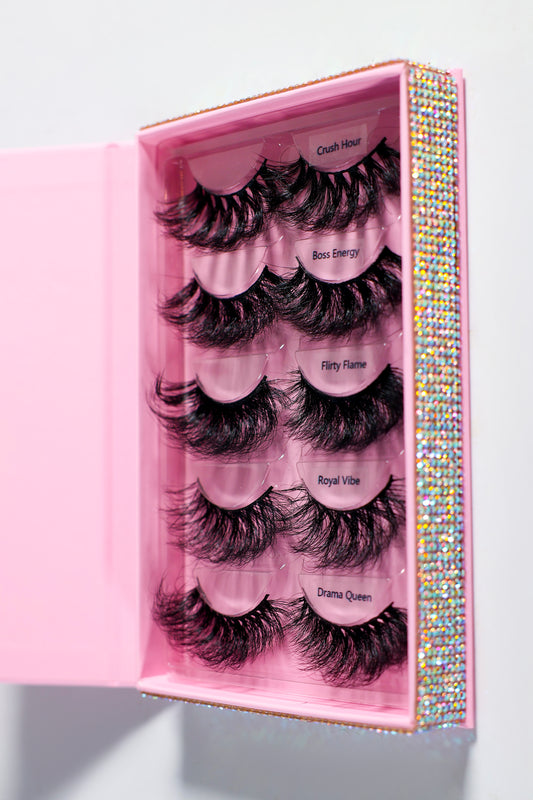 GG 25mm Real Mink Lash Book – 5 Pairs