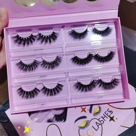 GG Lashes – 6 Pair Real Mink Lash Book