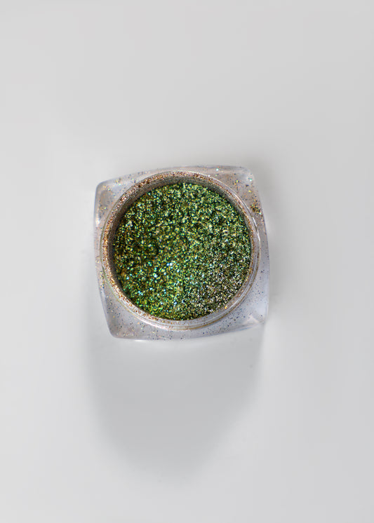 #18  Olive green shimmer